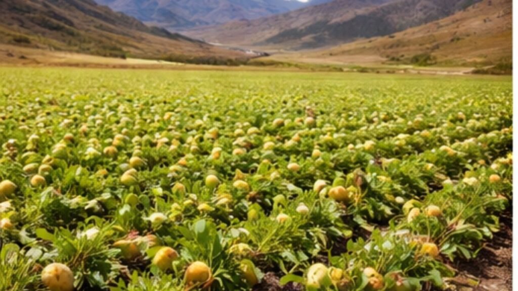 Cultivo de maca peruana nos andes